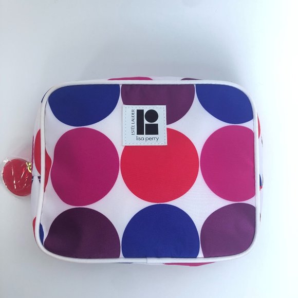 ❤️  SALE 4 for $20. Lisa Perry for Estée Lauder Cosmetic Case/Bag - Picture 1 of 3